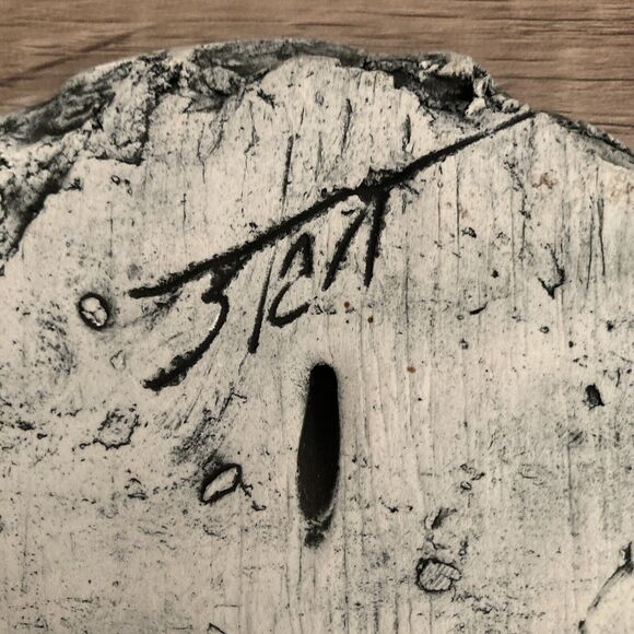 Shapes Of Clay Plaque Howling Wolves Artist Signed Stan Langtwait Volcanic Ash - Picture 4 of 7